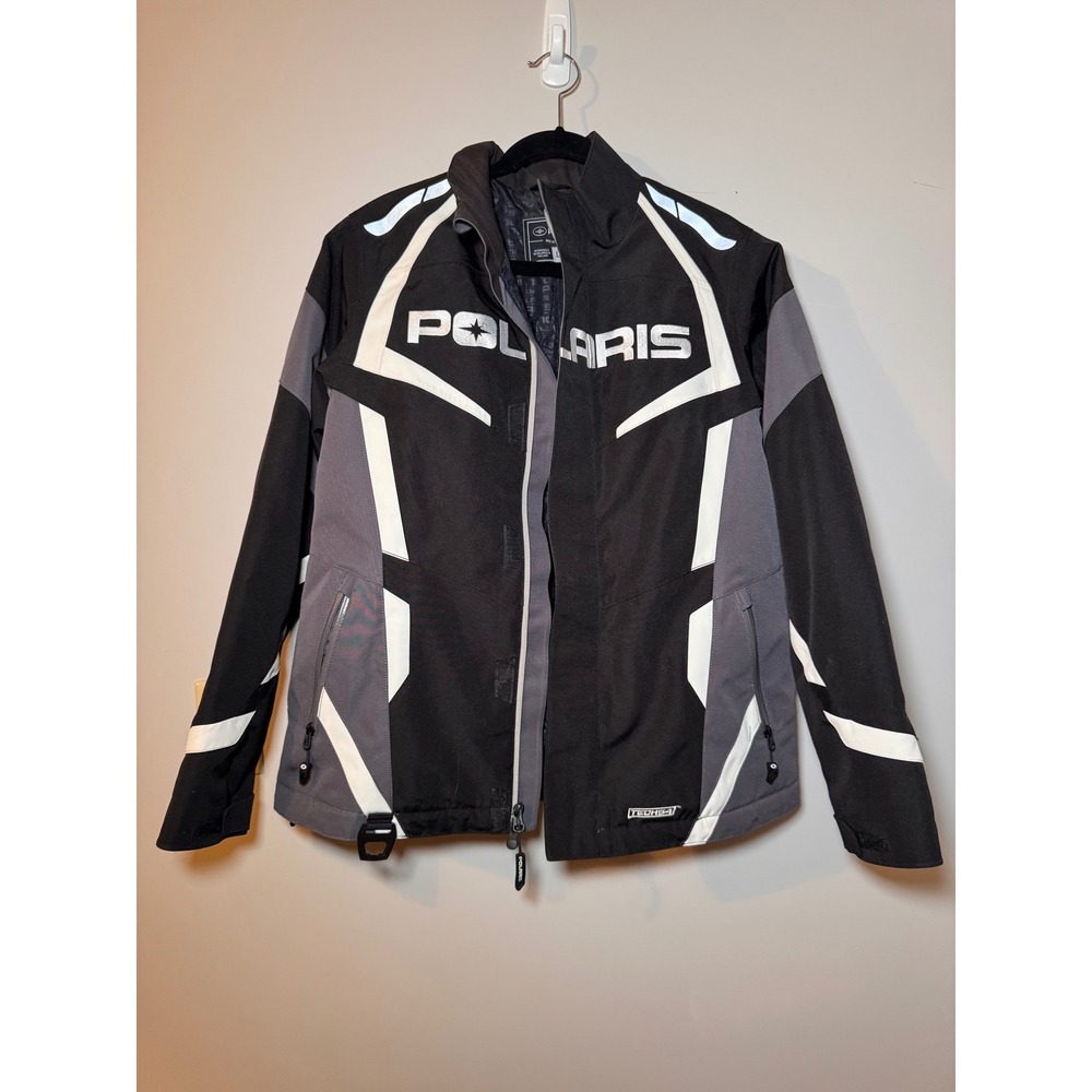 Polaris Womens Northstar Jacket Tech54 Snowmobile Black Grey White P211-000 Sz L